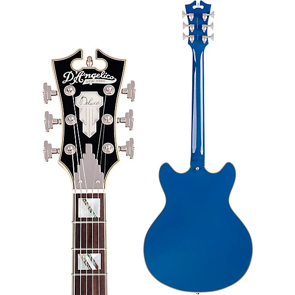 D'Angelico Deluxe Series DC Limited Edition (Only 50 Exist) Semi-Hollow Electric Guitar Sapphire