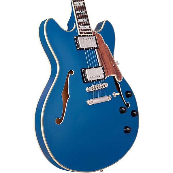 D'Angelico Deluxe Series DC Limited Edition (Only 50 Exist) Semi-Hollow Electric Guitar Sapphire