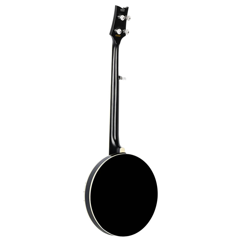 Ortega Guitars OBJ650-SBK Raven Series 5-String Banjo Mahogany Black