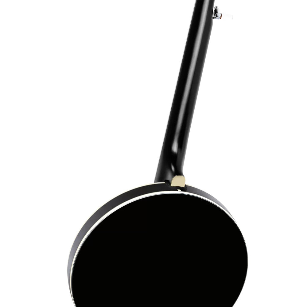 Ortega Guitars OBJ650-SBK Raven Series 5-String Banjo Mahogany Black